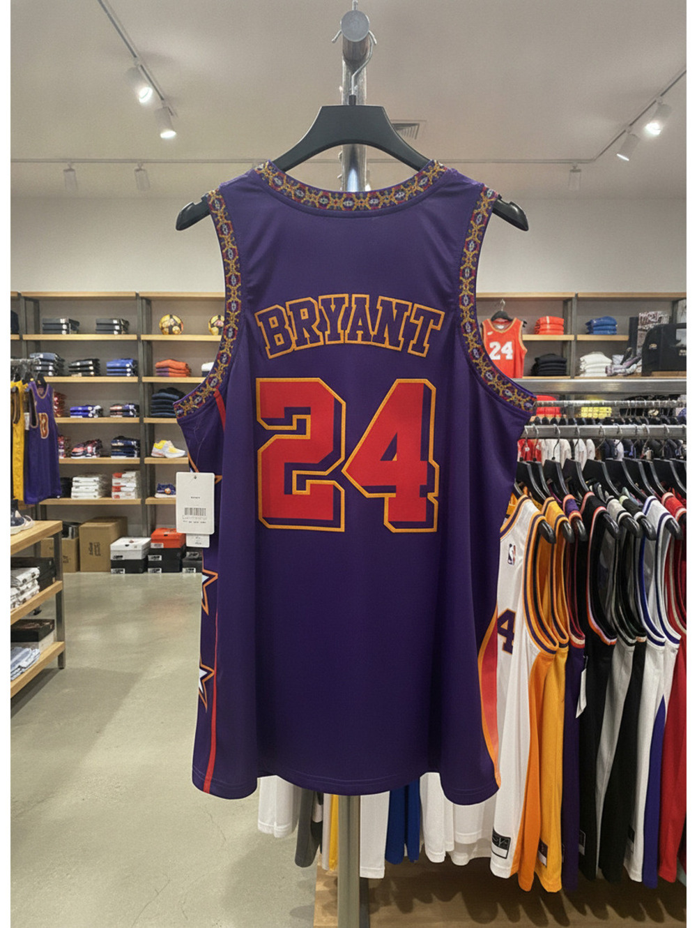 $88 KOBE BRYANT AUTHENTIC CLASSICS LOS ANGELES RETRO JERSEY SIZE LARGE